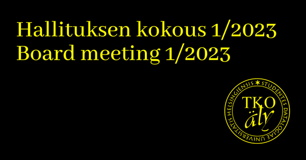 Hallituksen kokous 1/2023 // Board meeting 1/2023