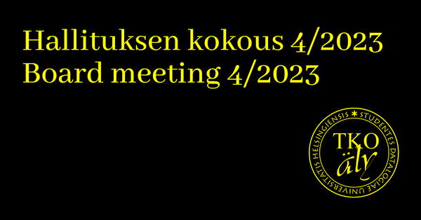 Hallituksen kokous 4/2023 // Board meeting 4/2023