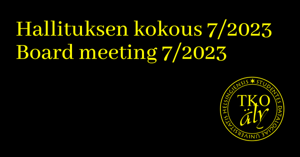 Hallituksen kokous 7/2023 // Board meeting 7/2023