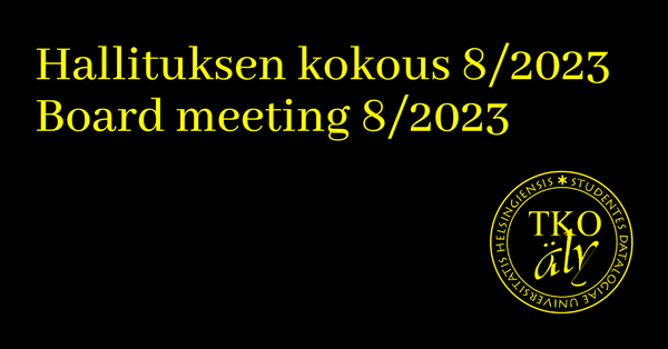 Hallituksen kokous 8/2023 // Board meeting 8/2023